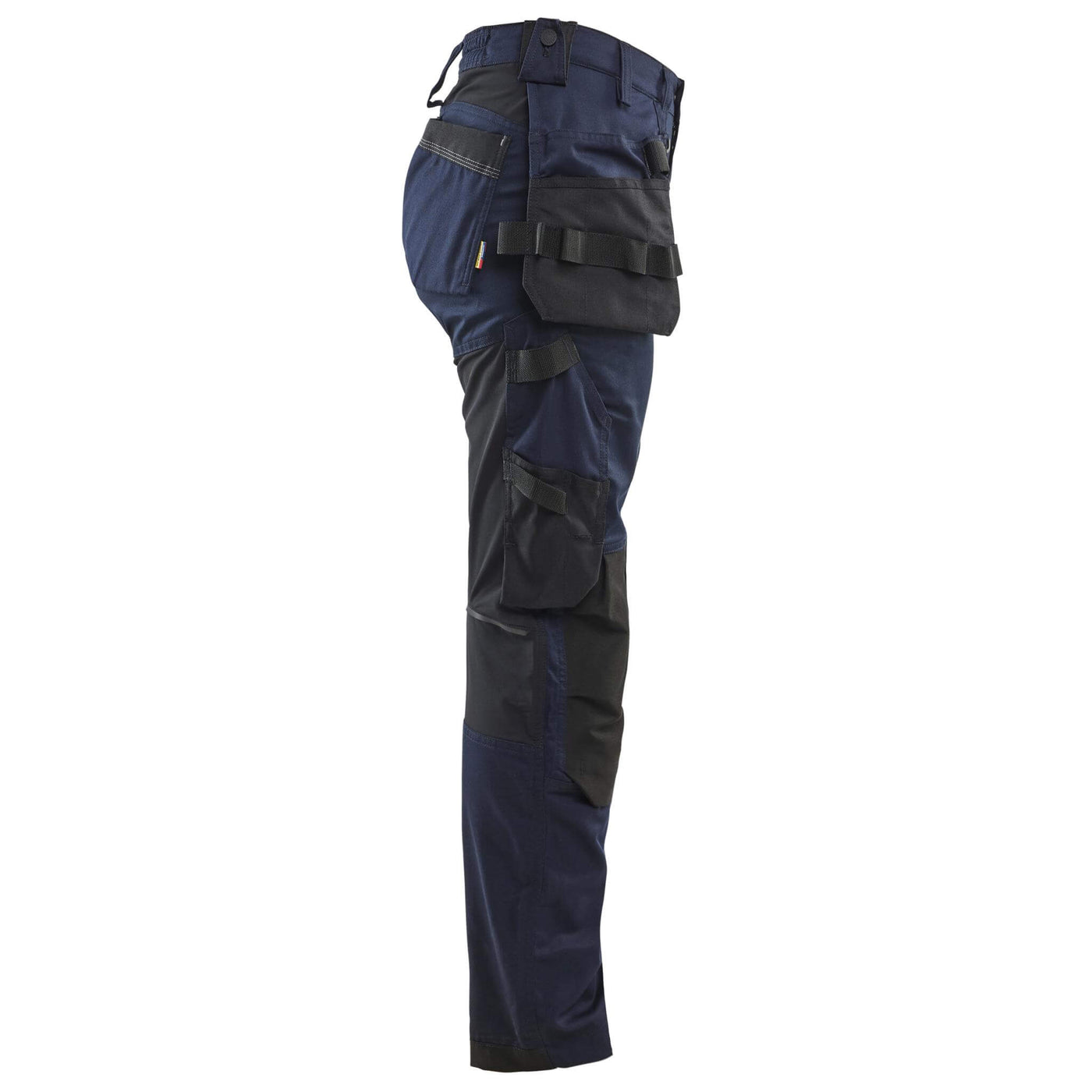 Blaklader 71321832 Womens Lightweight Craftsman Stretch Trousers with Kneepad Pockets Dark Navy Blue Right #colour_dark-navy-blue