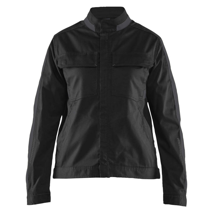 Blaklader 44431832 Womens Stretch Industry Jacket Black/Dark Grey Main #colour_black-dark-grey