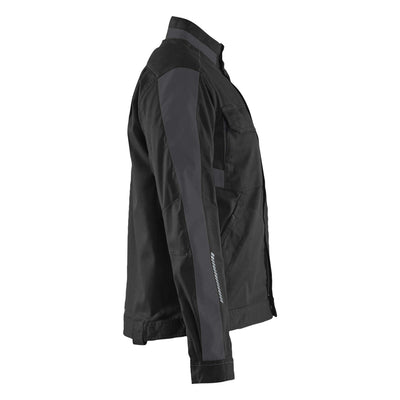Blaklader 44431832 Womens Stretch Industry Jacket Black/Dark Grey Right #colour_black-dark-grey