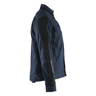 Blaklader 44431832 Womens Stretch Industry Jacket Dark Navy Blue/Black Right #colour_dark-navy-blue-black