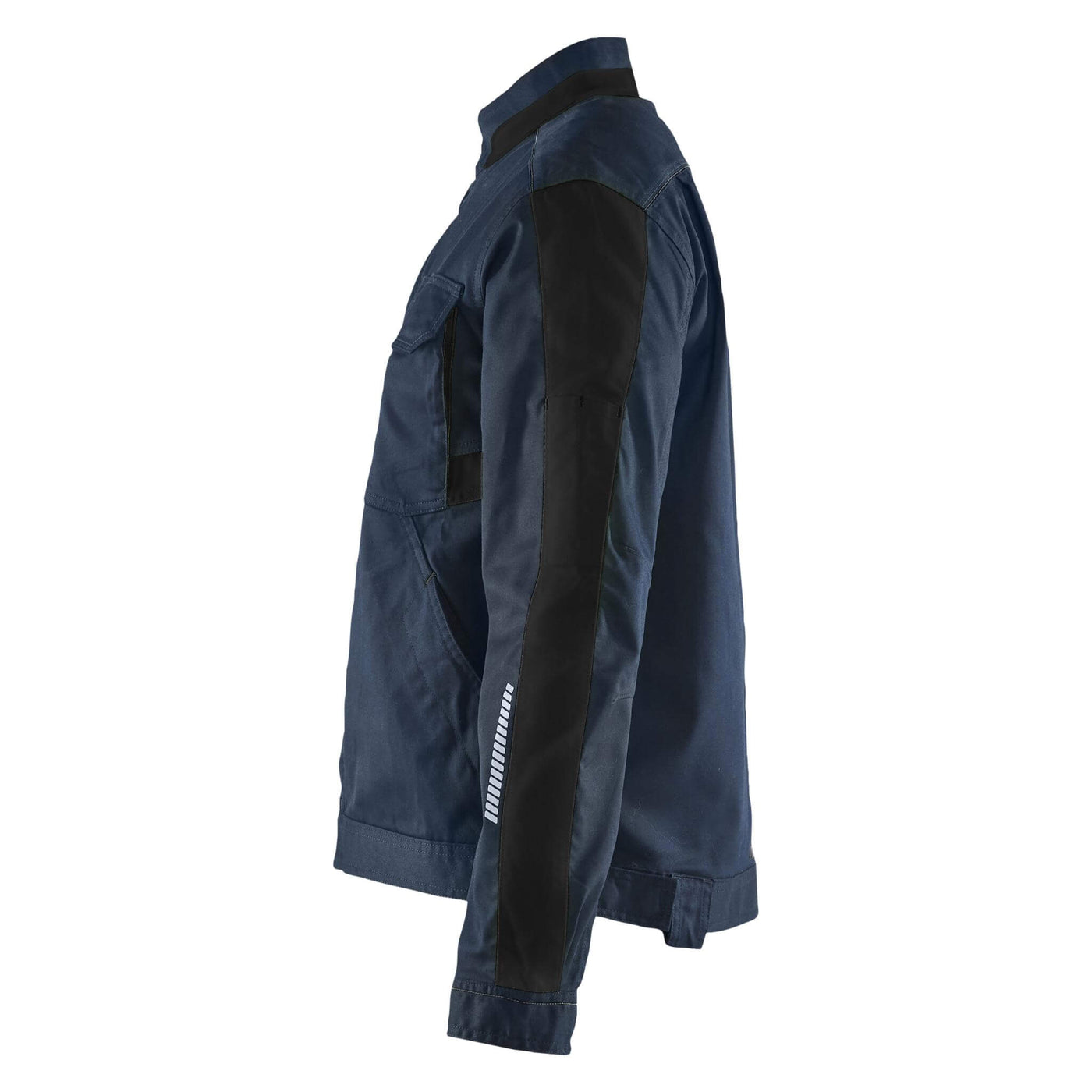 Blaklader 44431832 Womens Stretch Industry Jacket Dark Navy Blue/Black Left #colour_dark-navy-blue-black
