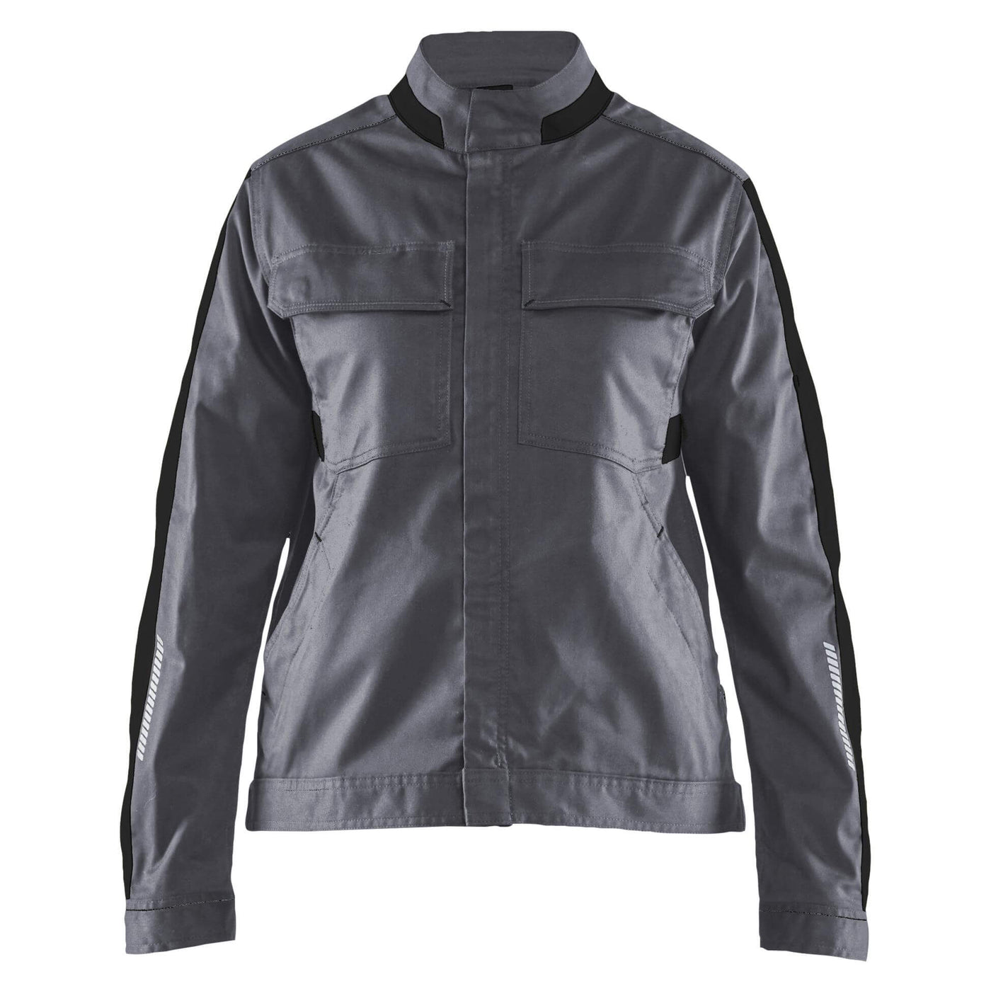 Blaklader 44431832 Womens Stretch Industry Jacket Mid Grey/Black Main #colour_mid-grey-black