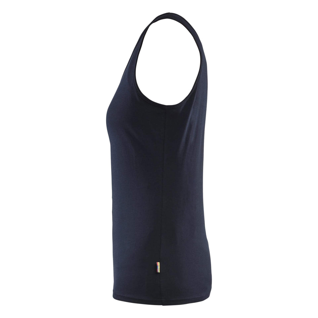 Blaklader 35121029 Womens Tank Top Vest Dark Navy Blue Left #colour_dark-navy-blue