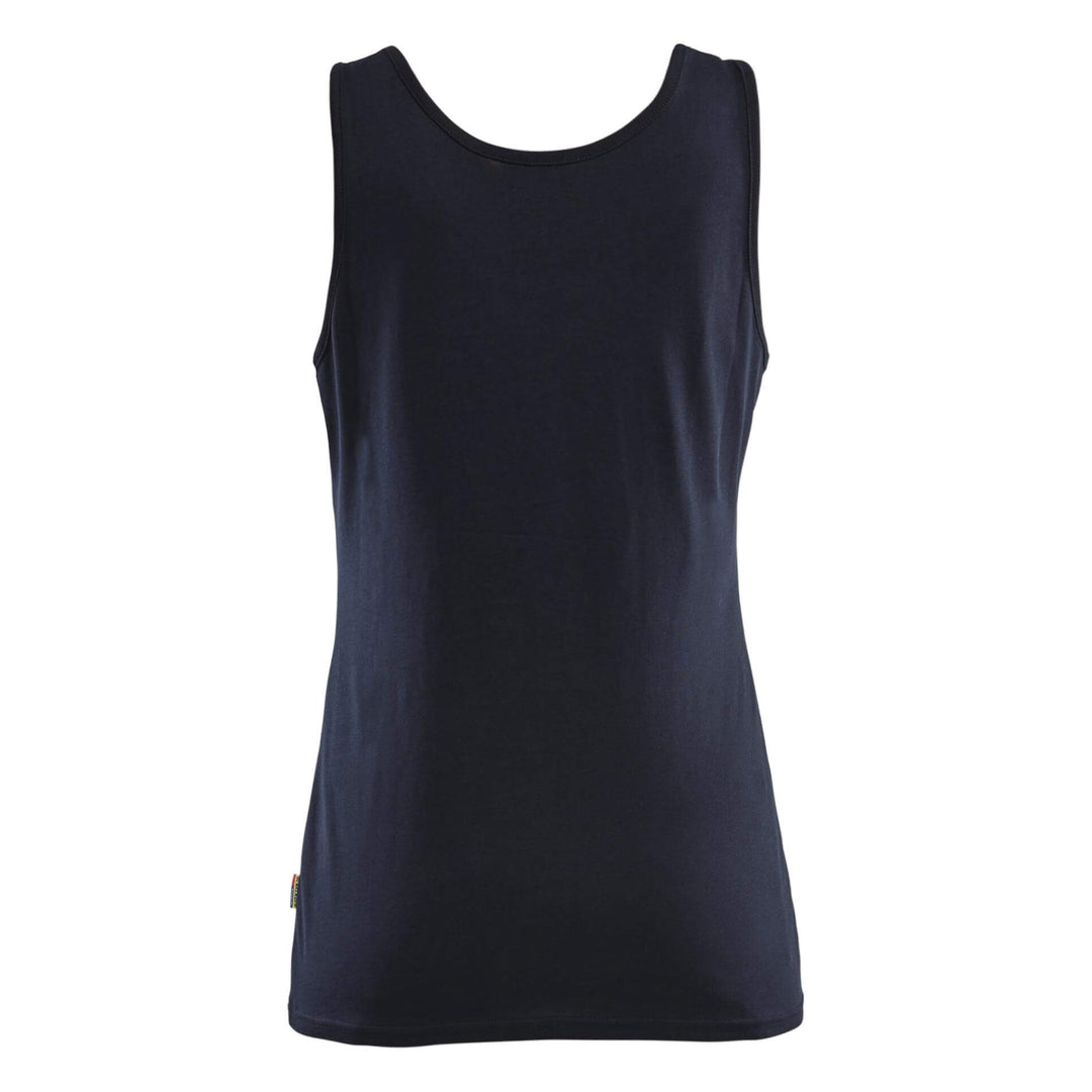 Blaklader 35121029 Womens Tank Top Vest Dark Navy Blue Rear #colour_dark-navy-blue