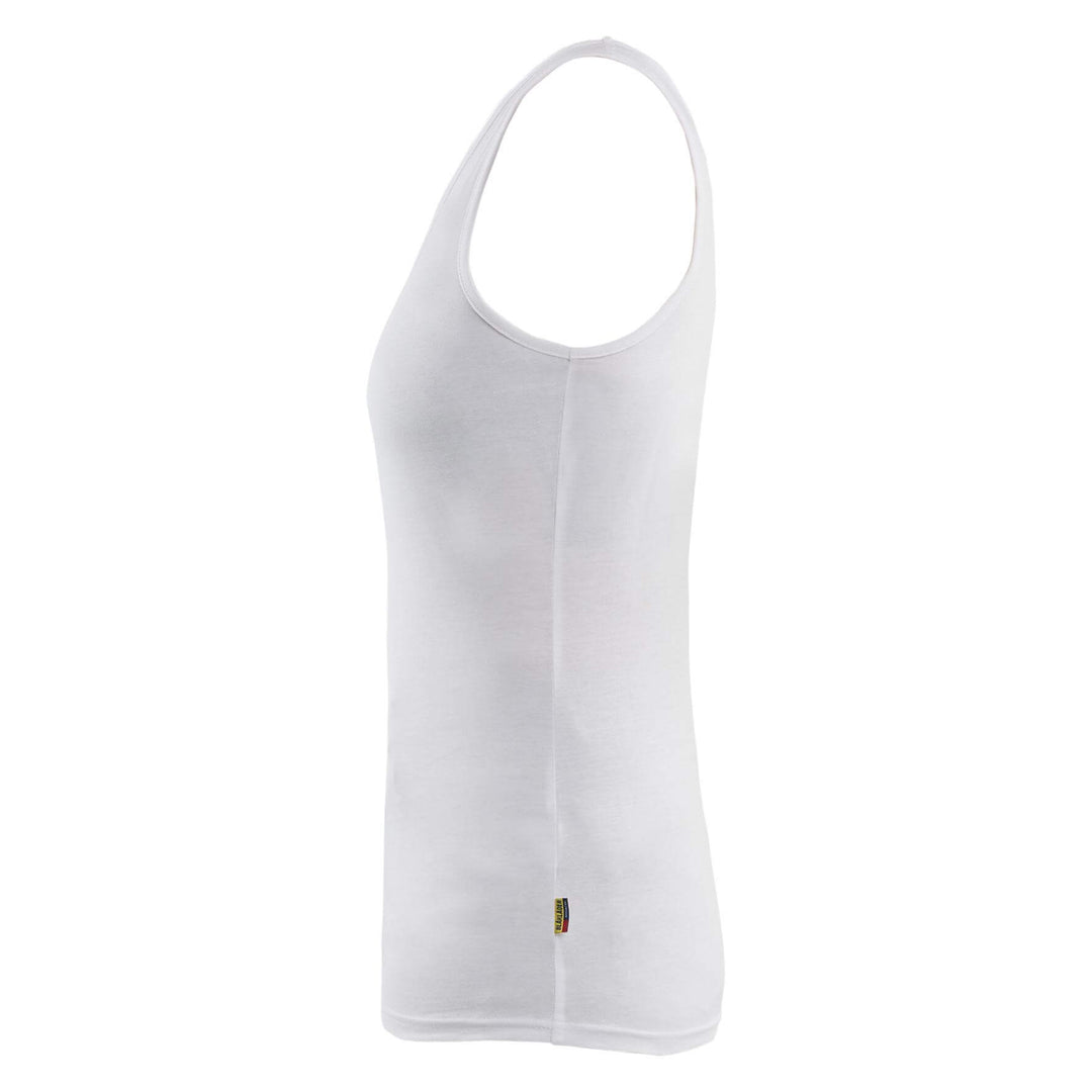 Blaklader 35121029 Womens Tank Top Vest White Left #colour_white