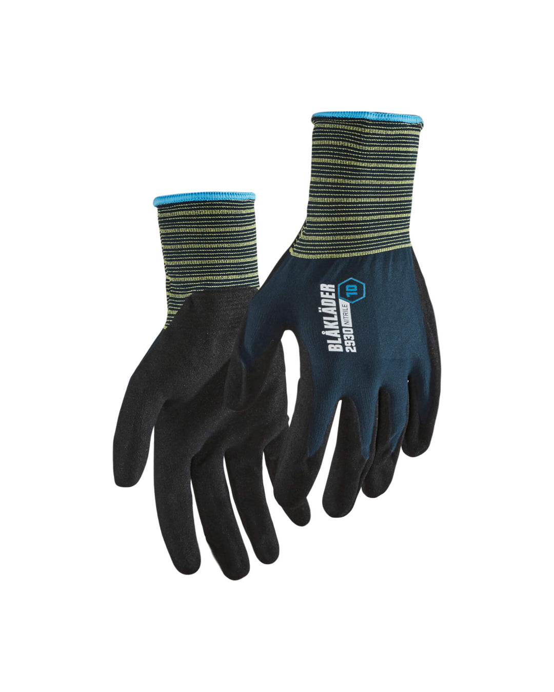 Blaklader 29301457 Work Gloves Nitrile-Dipped Dark Navy Blue Main #colour_dark-navy-blue