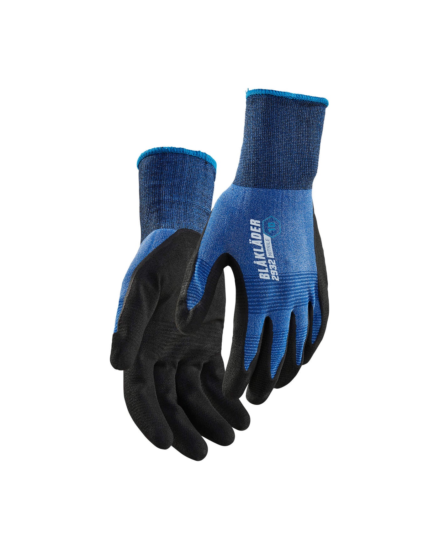 Blaklader 29321455 Work Gloves Nitrile-Dipped Cornflower Blue Main #colour_cornflower-blue