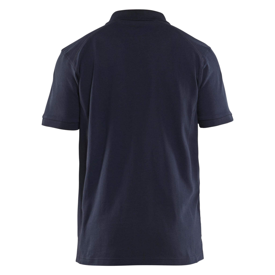 Blaklader 33241050 Work Polo Shirt Dark Navy Blue Rear #colour_dark-navy-blue