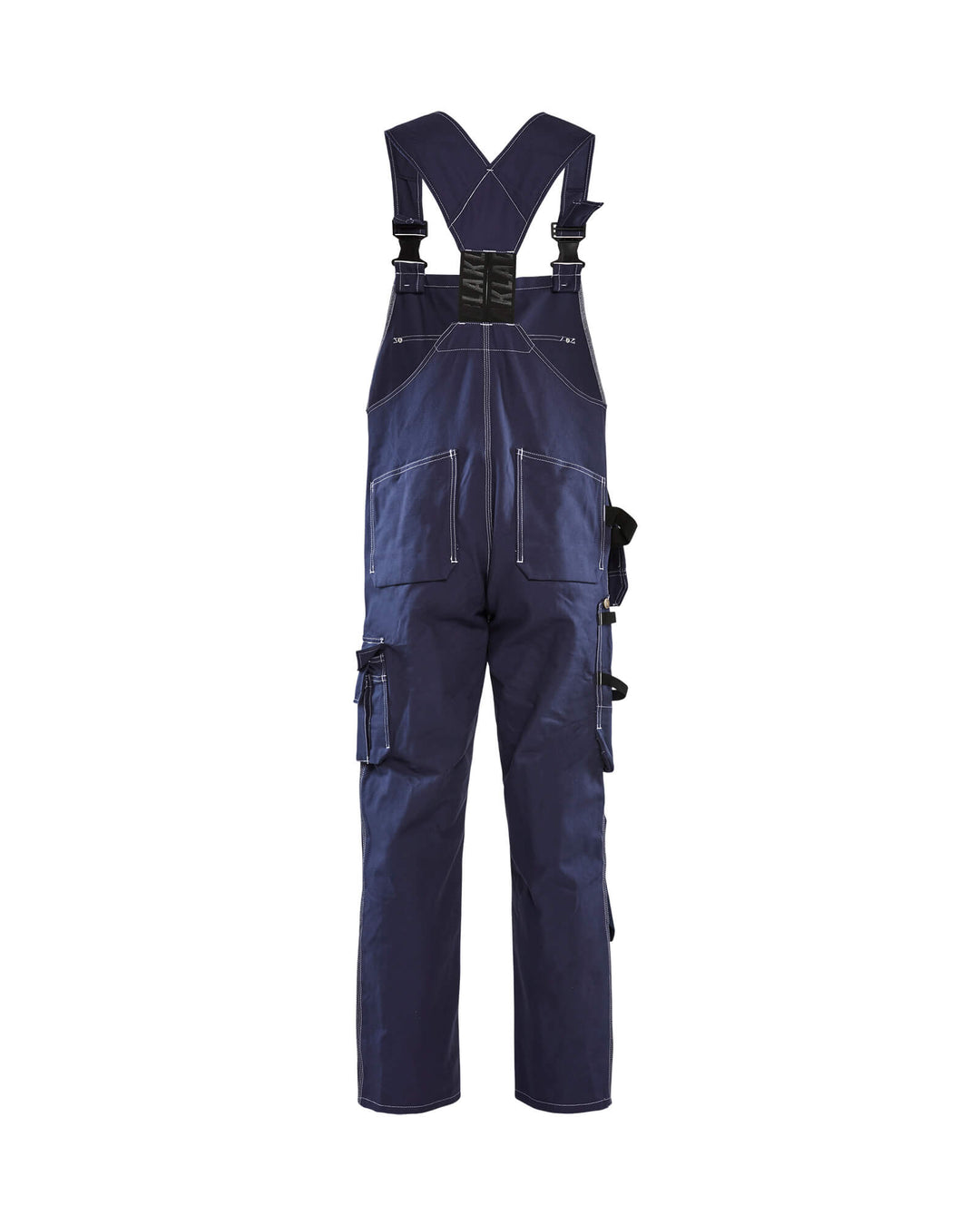 Blaklader 26001370 Workwear Bib Overalls Navy Blue Rear #colour_navy-blue