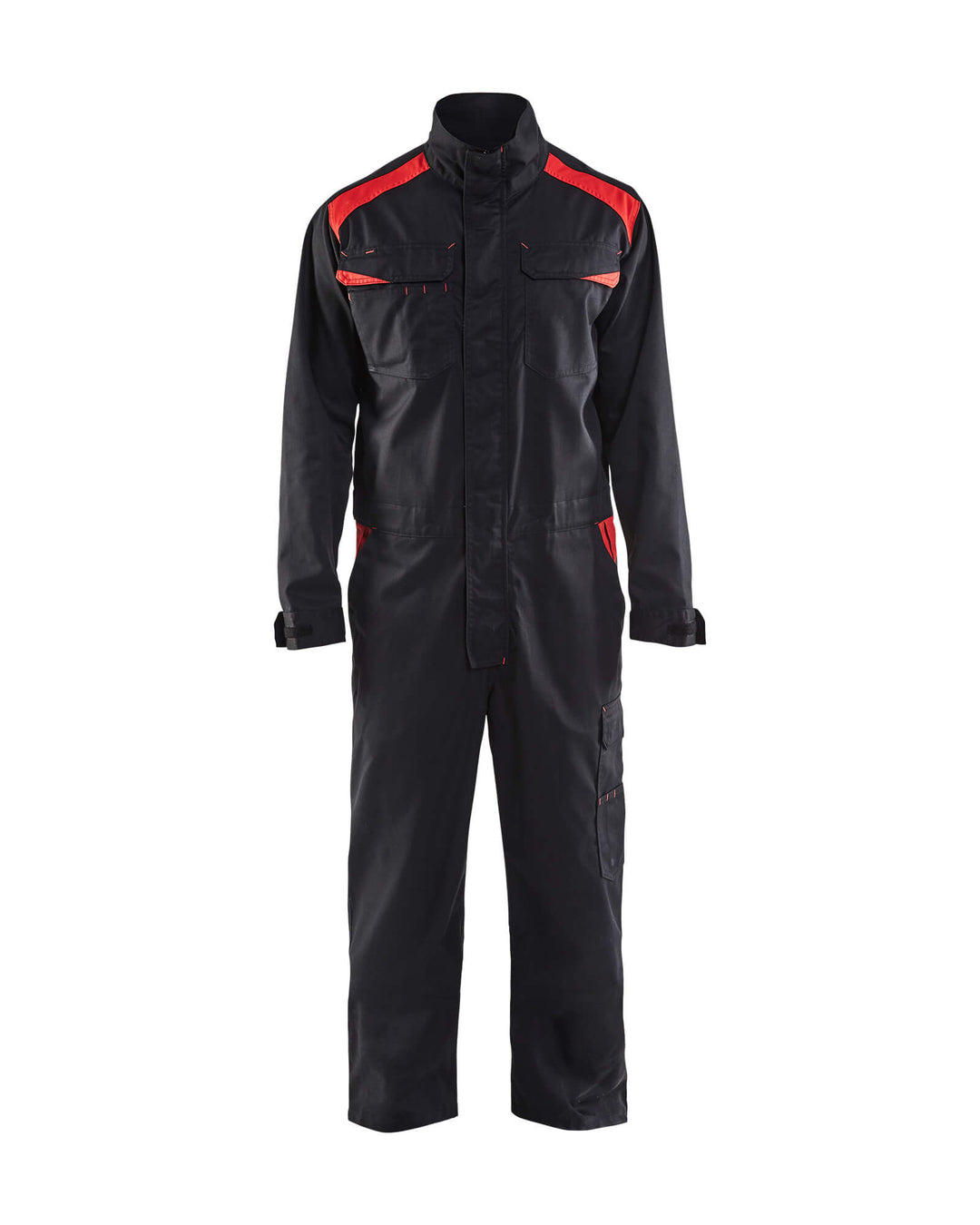 Blaklader 60541800 Workwear Industry Overalls Black/Red Main #colour_black-red