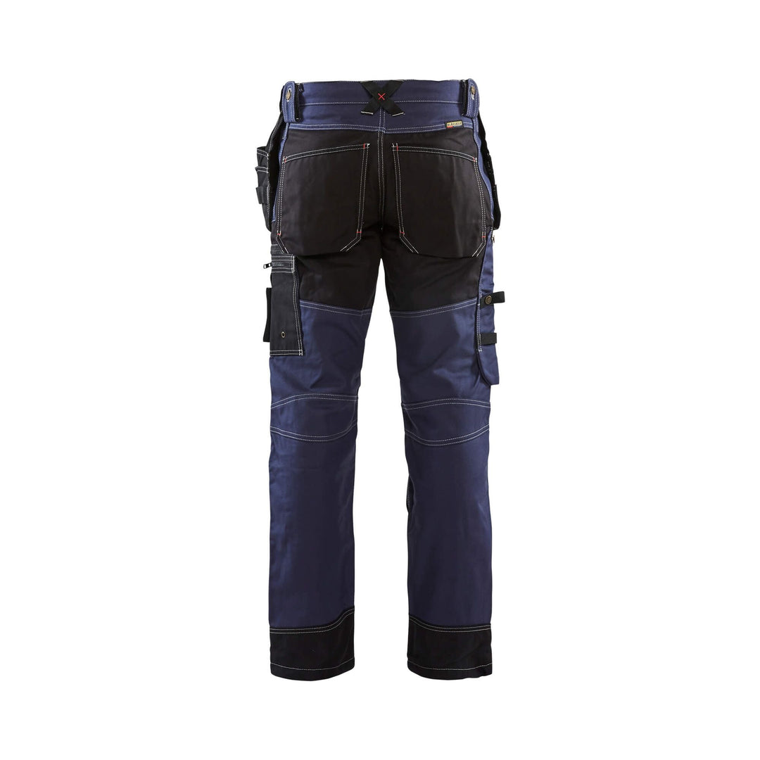 Blaklader X15001370 Craftsman Trousers Cotton 15001370 Navy Blue/Black Rear 
