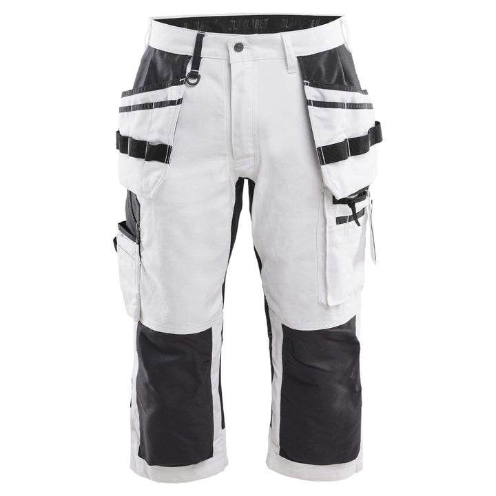 Blaklader X1900 19121310 Painters Stretch Pirate Trousers White/Black Main #colour_white-black
