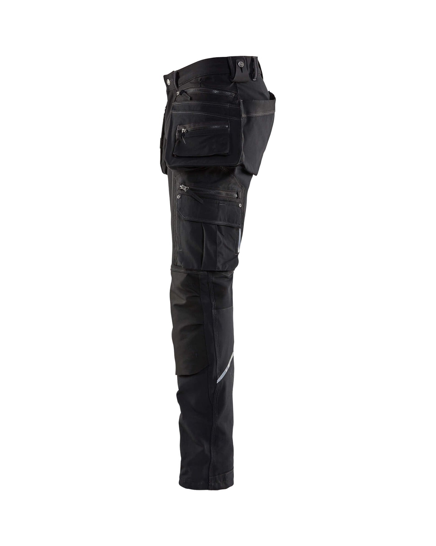 Blaklader X1900 4-Way-Stretch Trousers 19981644 Black Left #colour_black