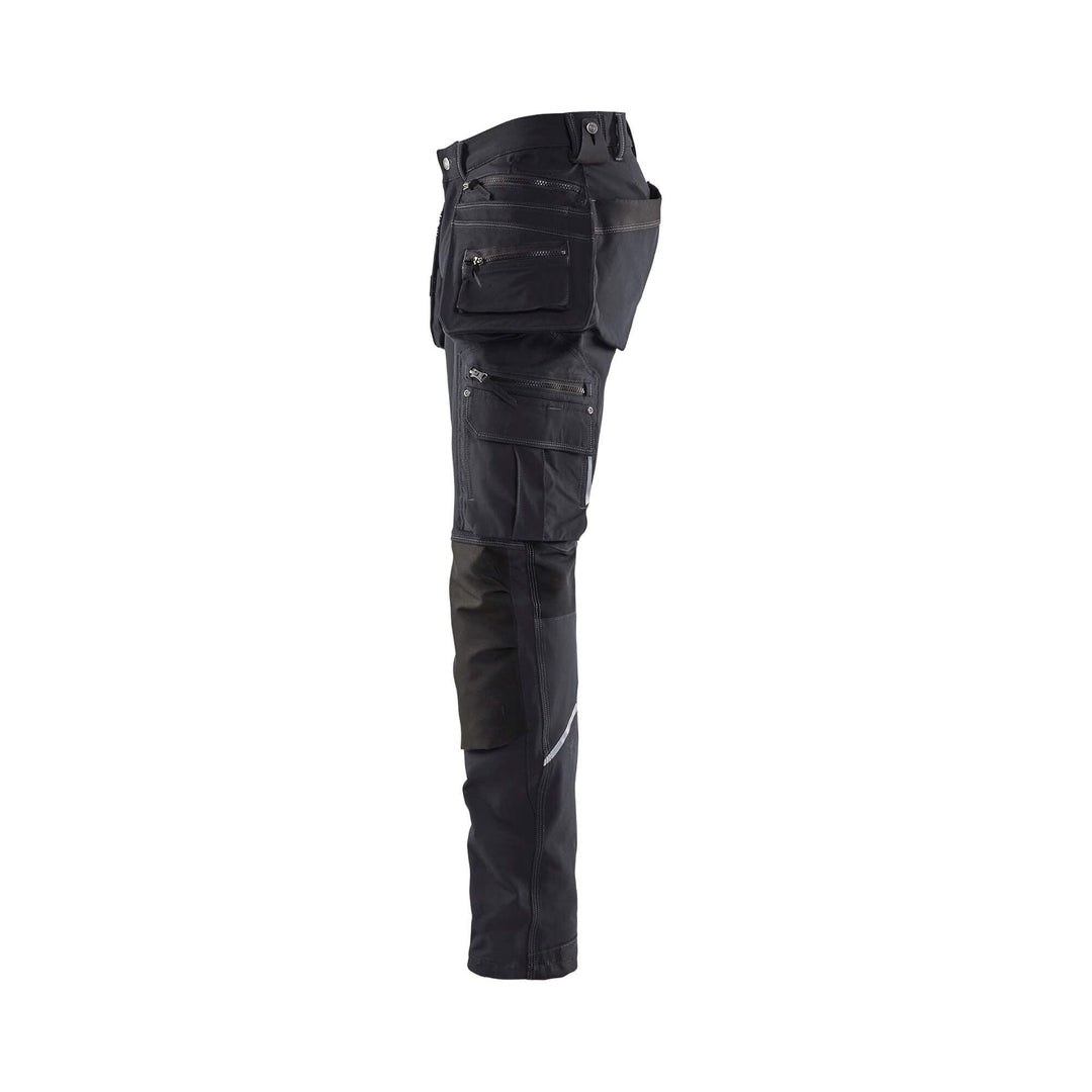 Blaklader X1900 4-Way-Stretch Trousers 19981644 Dark Grey/Black Left 