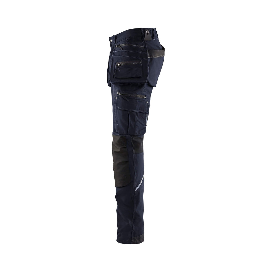 Blaklader X1900 4-Way-Stretch Trousers 19981644 Dark Navy Blue/Black Left 