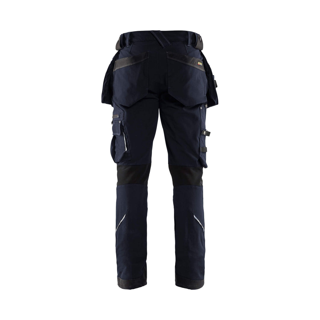 Blaklader X1900 4-Way-Stretch Trousers 19981644 Dark Navy Blue/Black Rear 