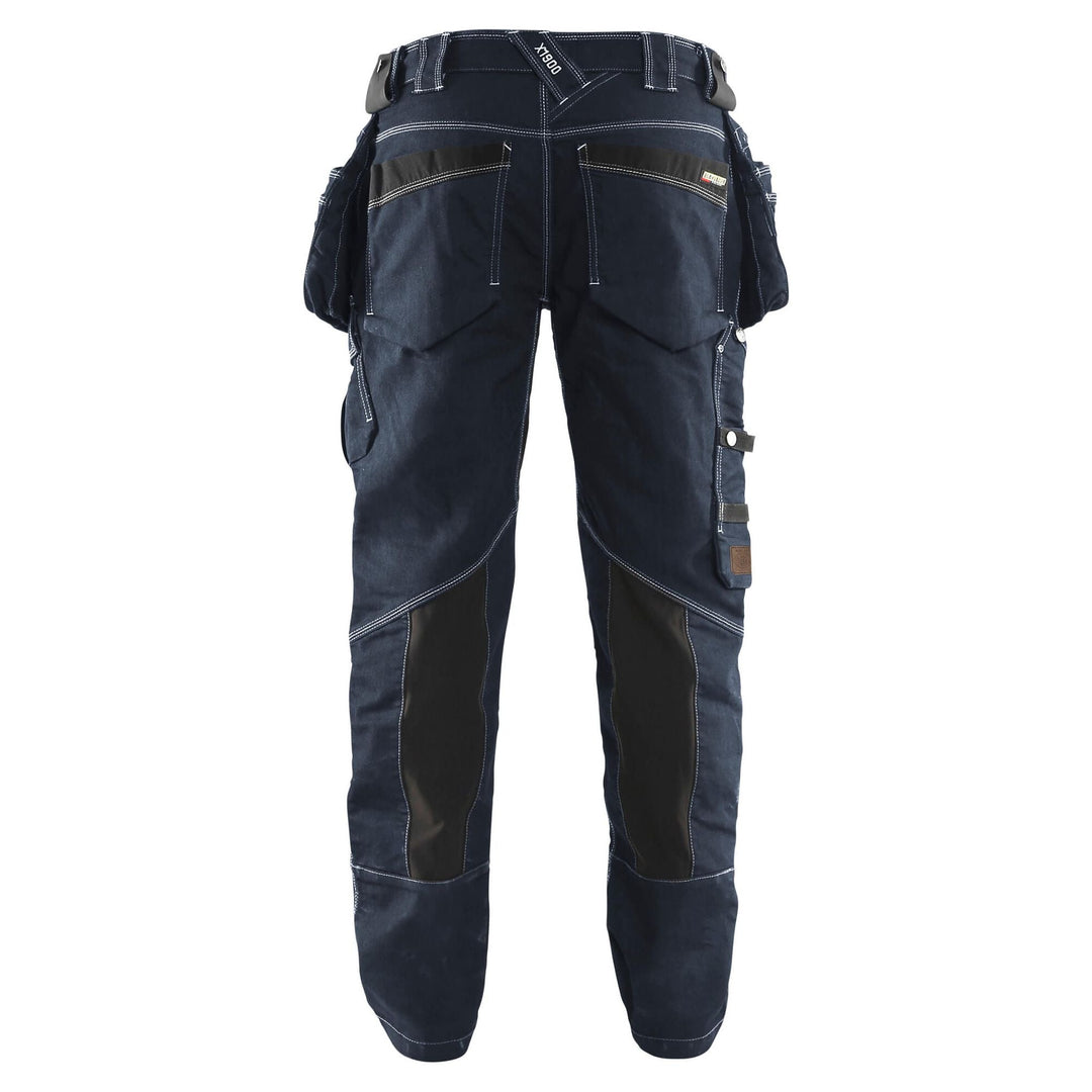 Blaklader X1900 Stretch Trousers 19901141 Navy Blue/Black Rear 