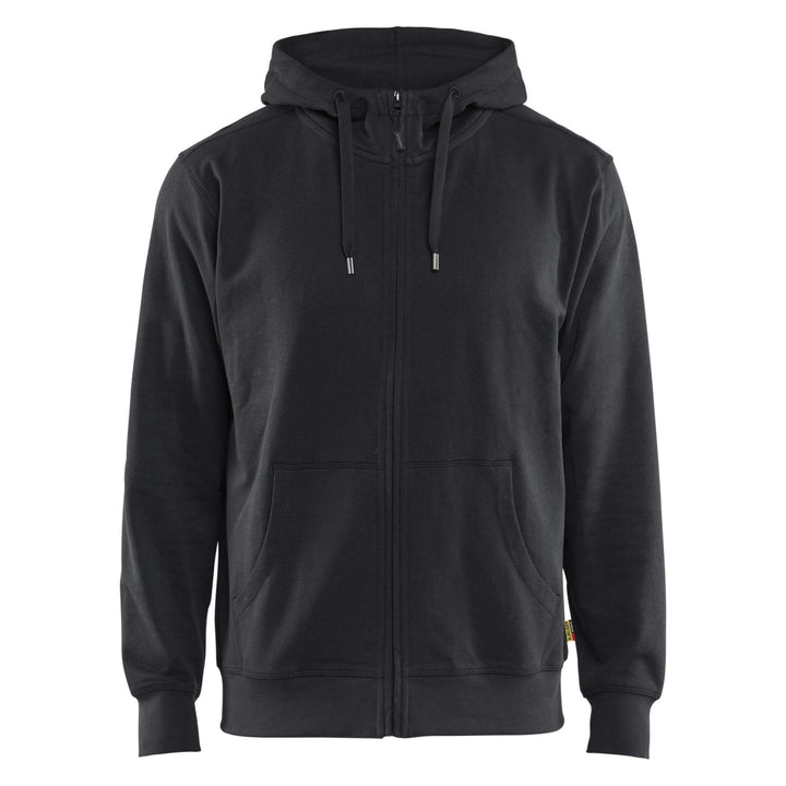 Blaklader 33661158 Zip Hoodie Black Main #colour_black