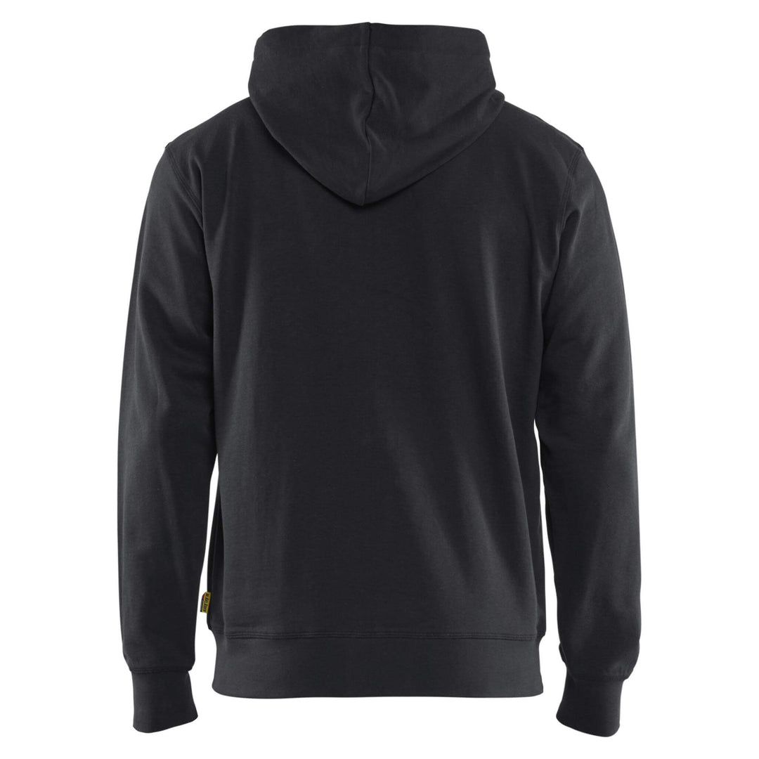 Blaklader 33661158 Zip Hoodie Black Rear #colour_black