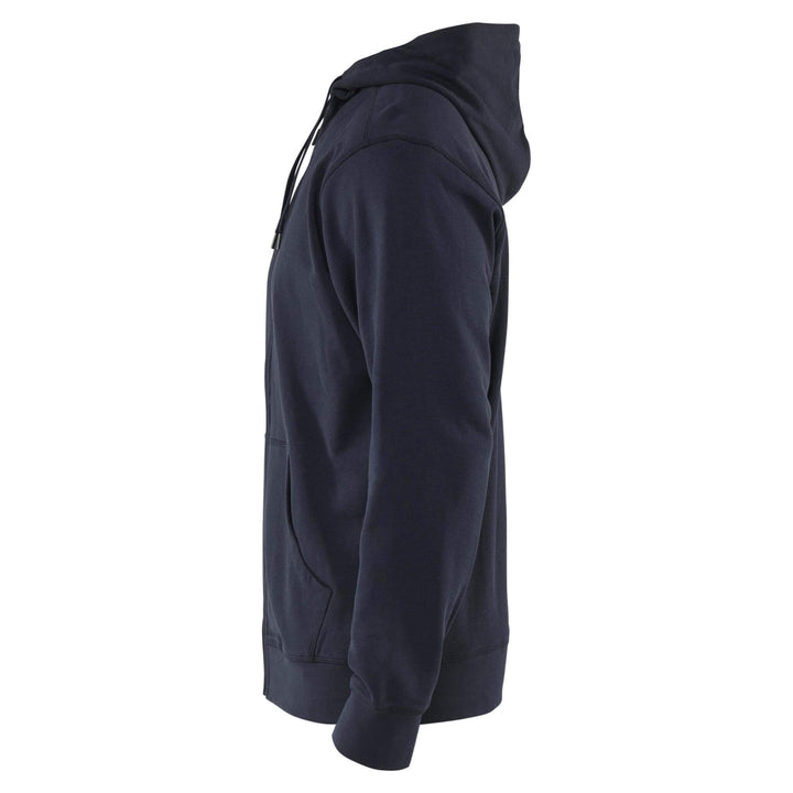Blaklader 33661158 Zip Hoodie Dark Navy Blue Left #colour_dark-navy-blue