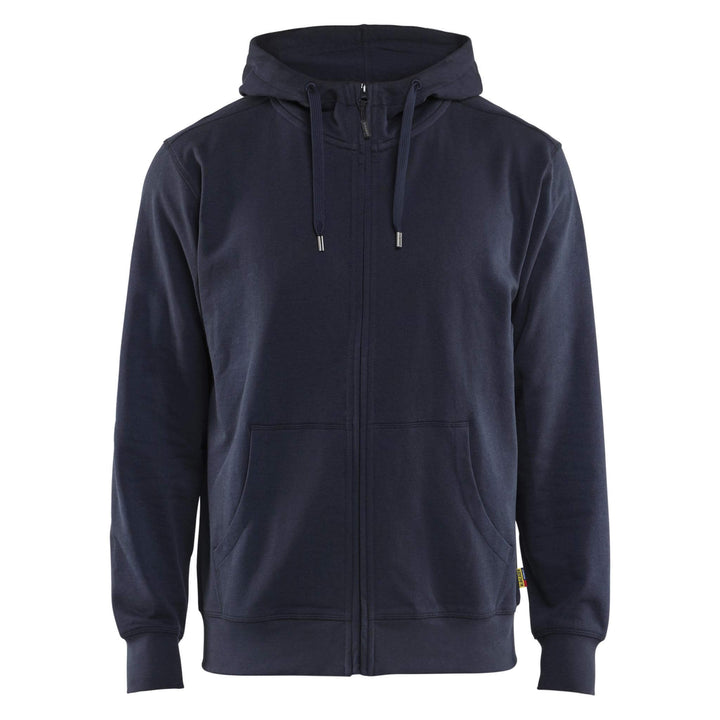 Blaklader 33661158 Zip Hoodie Dark Navy Blue Main #colour_dark-navy-blue
