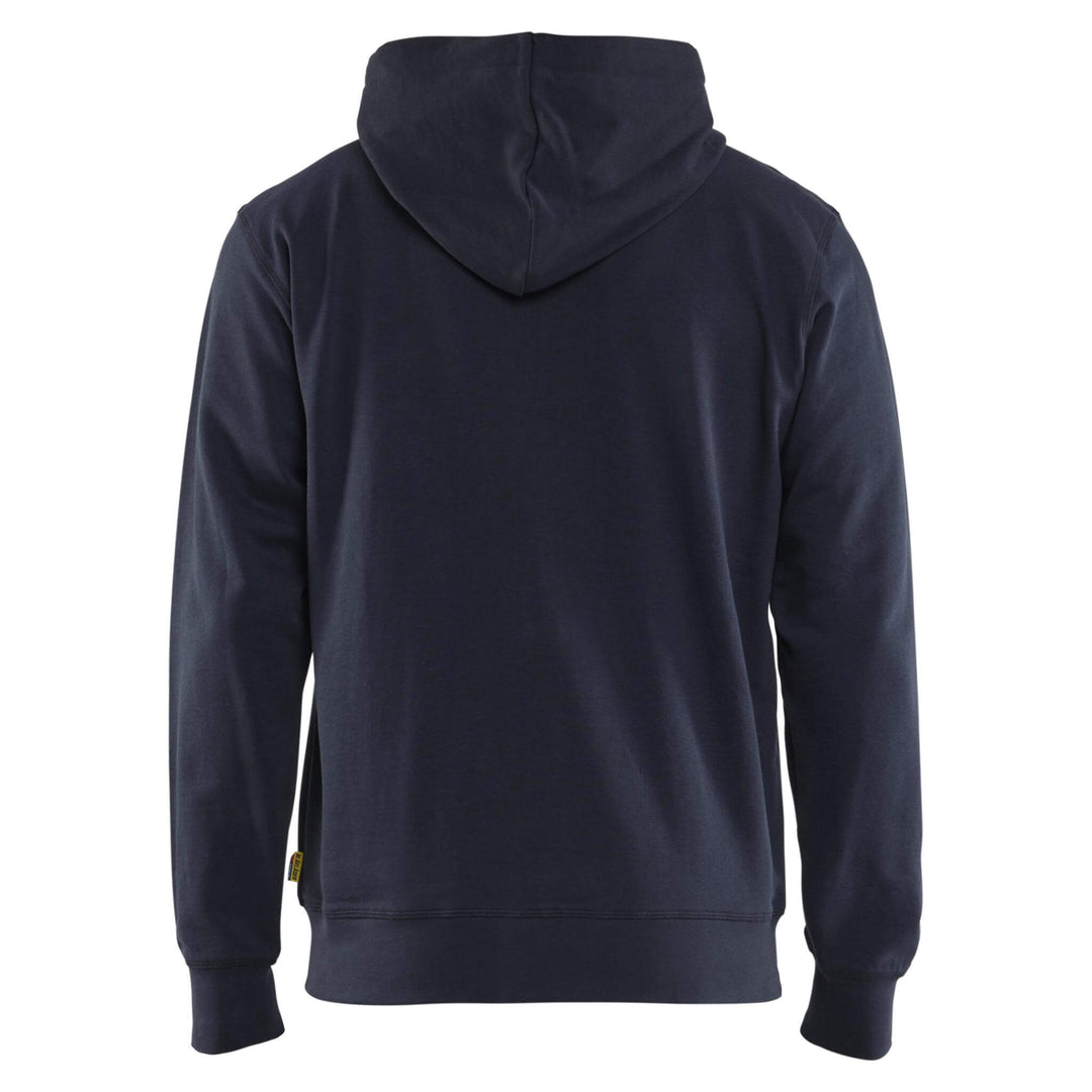 Blaklader 33661158 Zip Hoodie Dark Navy Blue Rear #colour_dark-navy-blue