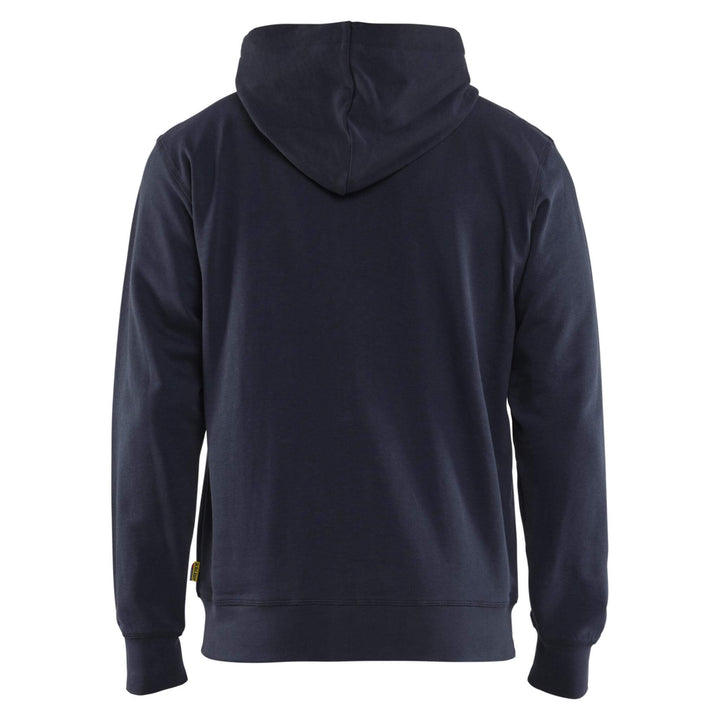 Blaklader 33661158 Zip Hoodie Dark Navy Blue Rear #colour_dark-navy-blue