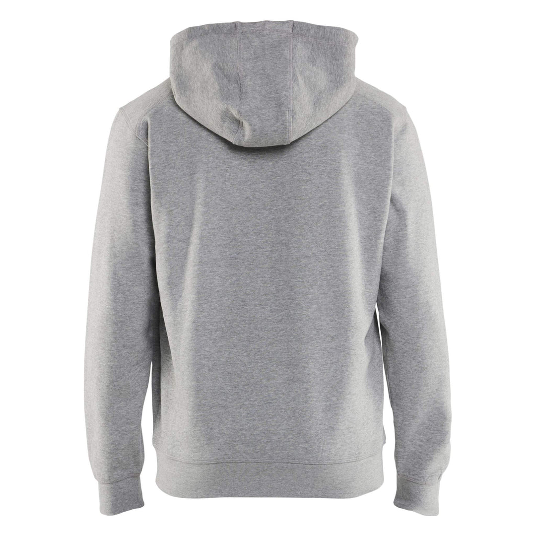 Blaklader 33961157 Zip Hoodie Grey Melange Rear #colour_grey-melange