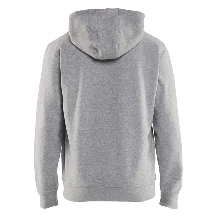 Blaklader 33961157 Zip Hoodie Grey Melange Rear #colour_grey-melange