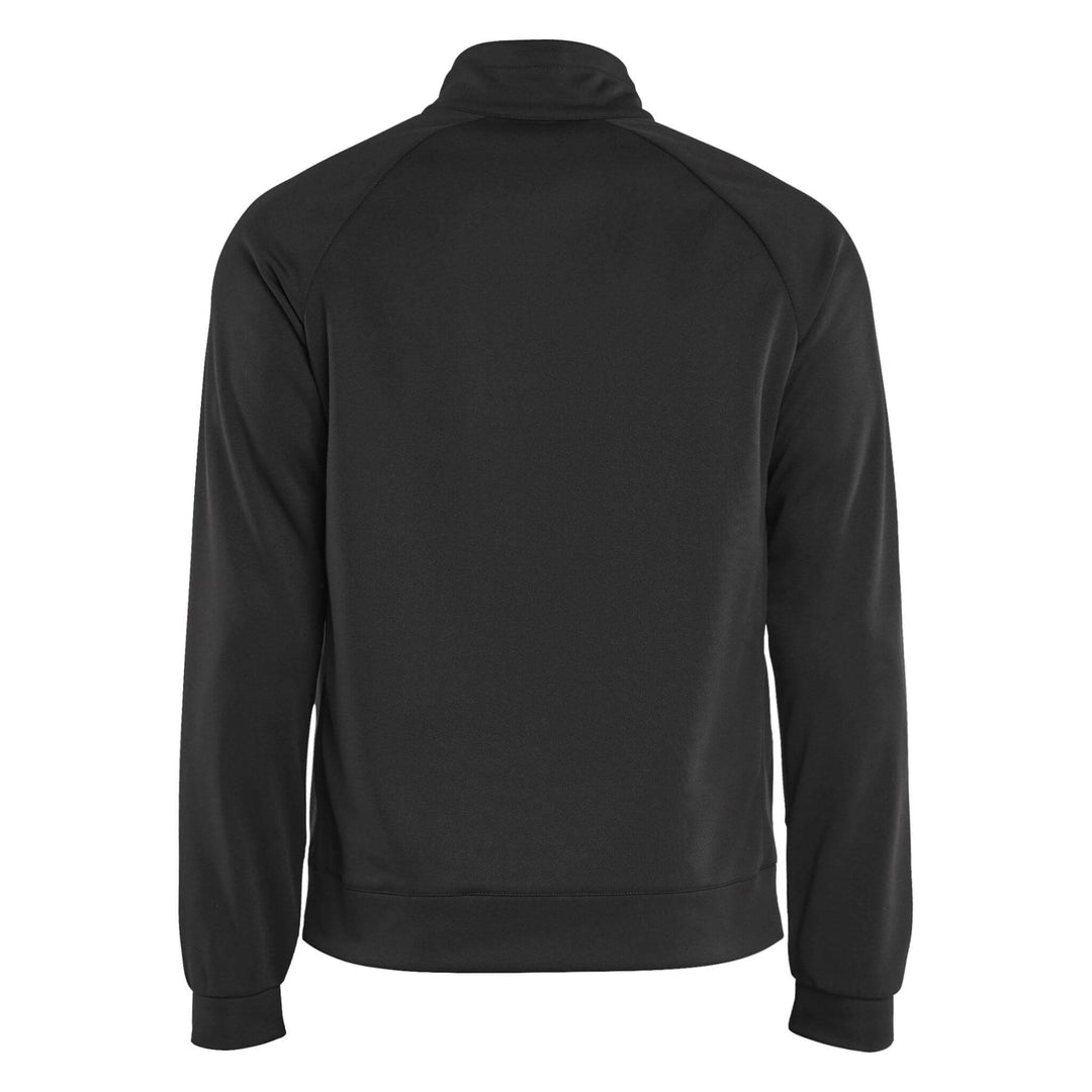 Blaklader 34182526 Zip Hybrid Sweatshirt Jacket Black/Red Rear #colour_black-red