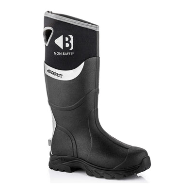 Buckbootz BBZ WALKERZ Non-Safety Lightweight Neoprene Wellington Boots Black 1#colour_black