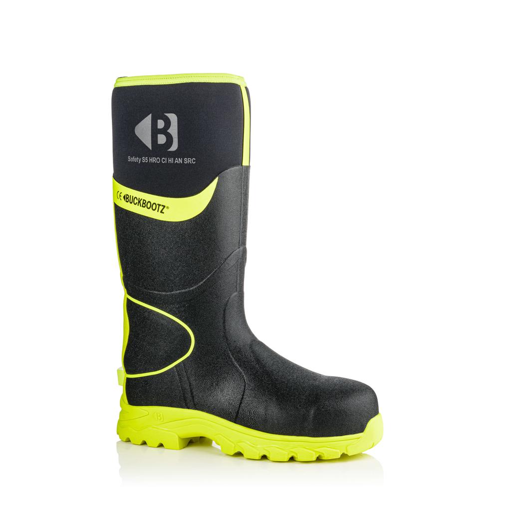 Buckbootz BBZ8000 Safety Wellington Boots Neoprene & Rubber Insulated Buckler Boots - Sale