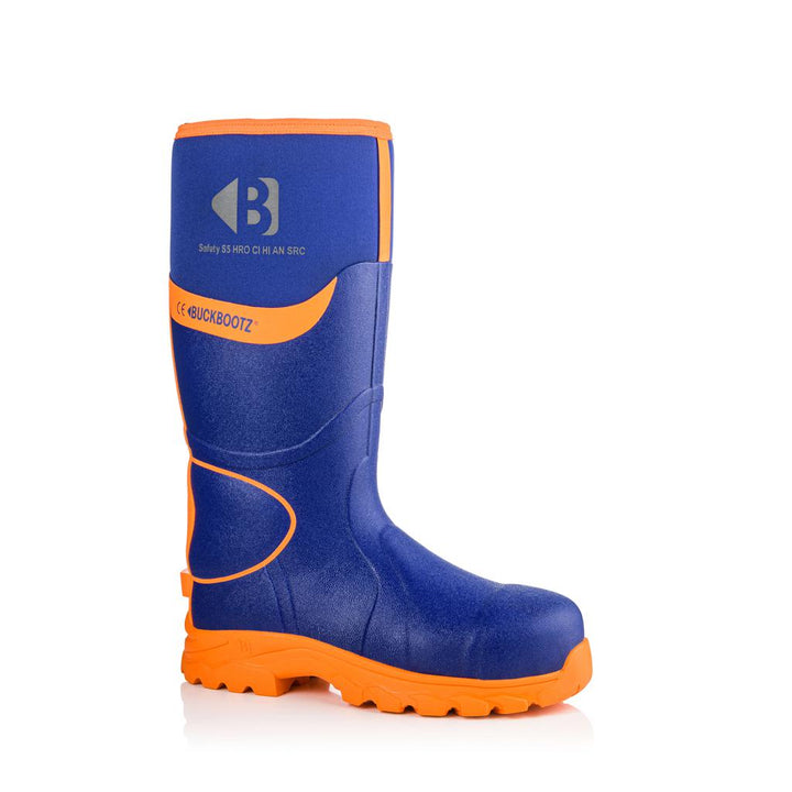 Buckbootz BBZ8000 Safety Wellington Boots Neoprene & Rubber Insulated Buckler Boots - Sale