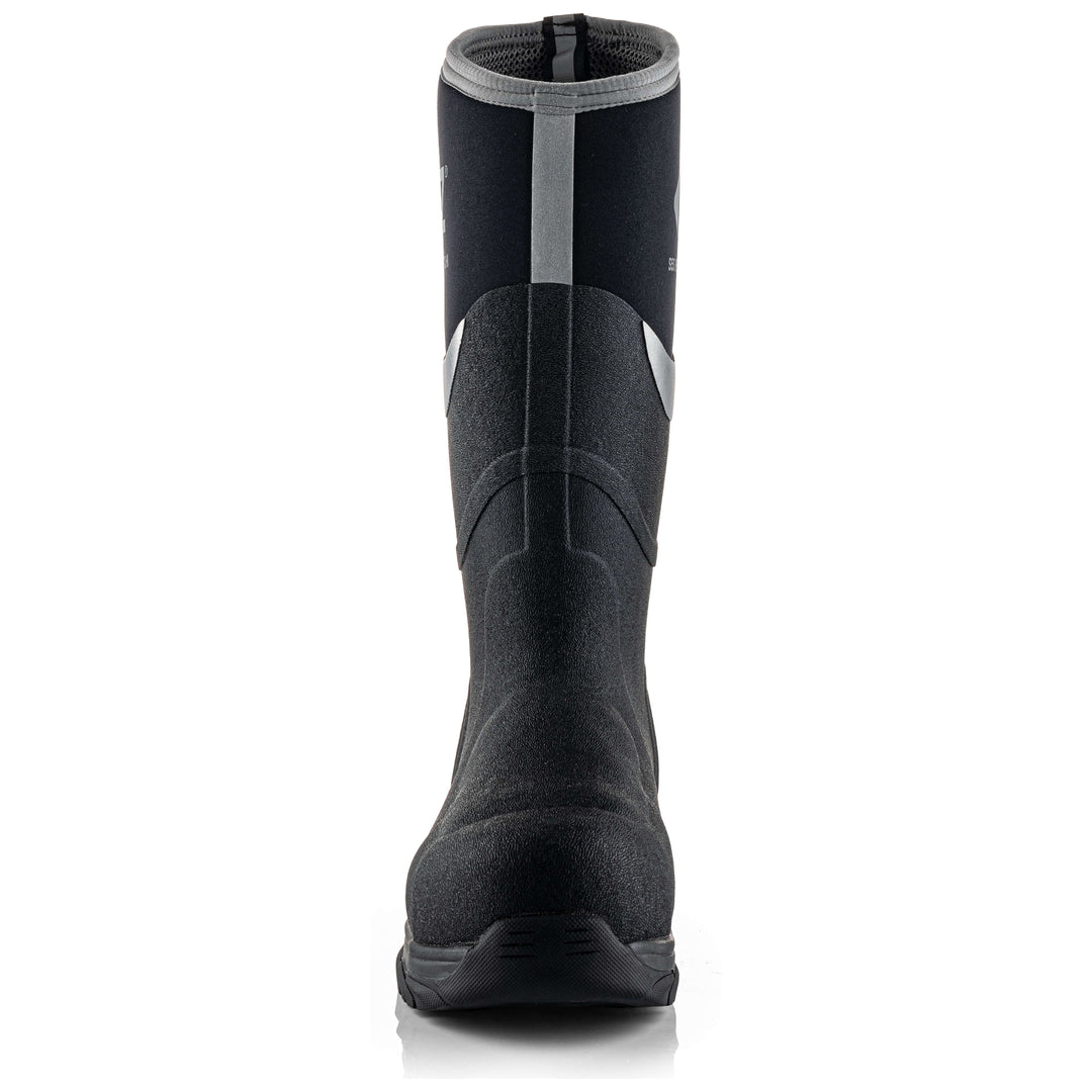Buckbootz BBZ9000 Safety Wellington Boots S5 Neoprene &amp; Rubber Insulated Buckler Boots Black 6