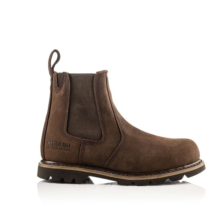 Buckler Boots B1150 Safety Dealer Boots Brown Buckbootz Brown Image 2#colour_brown