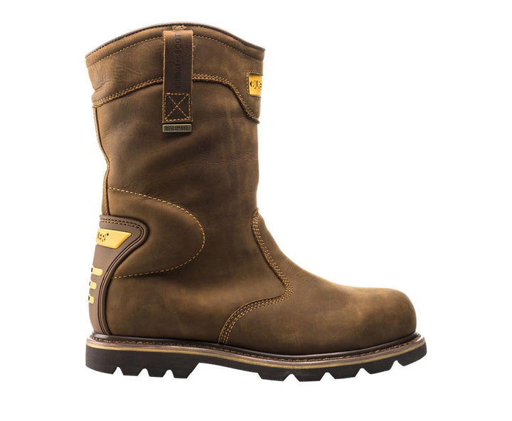 Buckler Boots B701SMWP Safety Rigger Boots Waterproof Buckbootz Brown Image 2#colour_brown