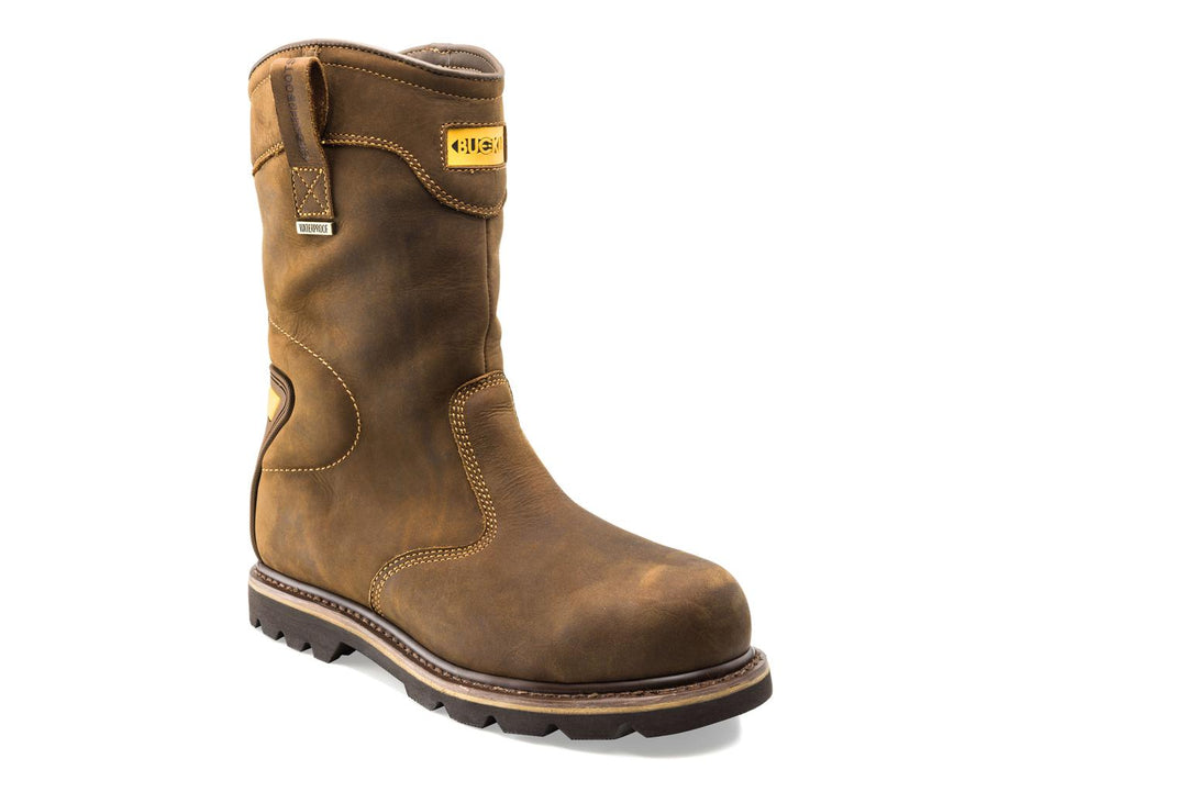 Buckler Boots B701SMWP Safety Rigger Boots Waterproof Buckbootz Brown Main#colour_brown