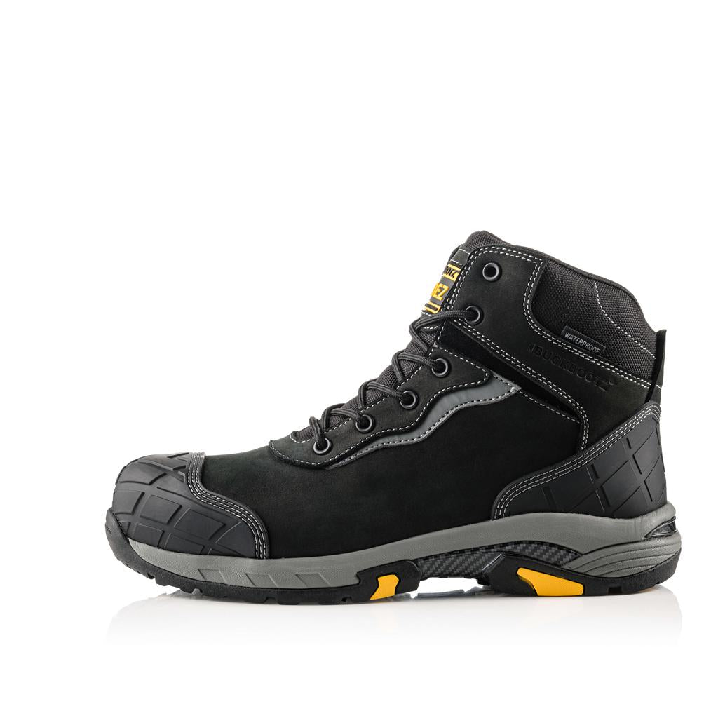 Buckler Boots BLITZ Waterproof Safety Boots Lightweight Buckbootz Black Image 4#colour_black