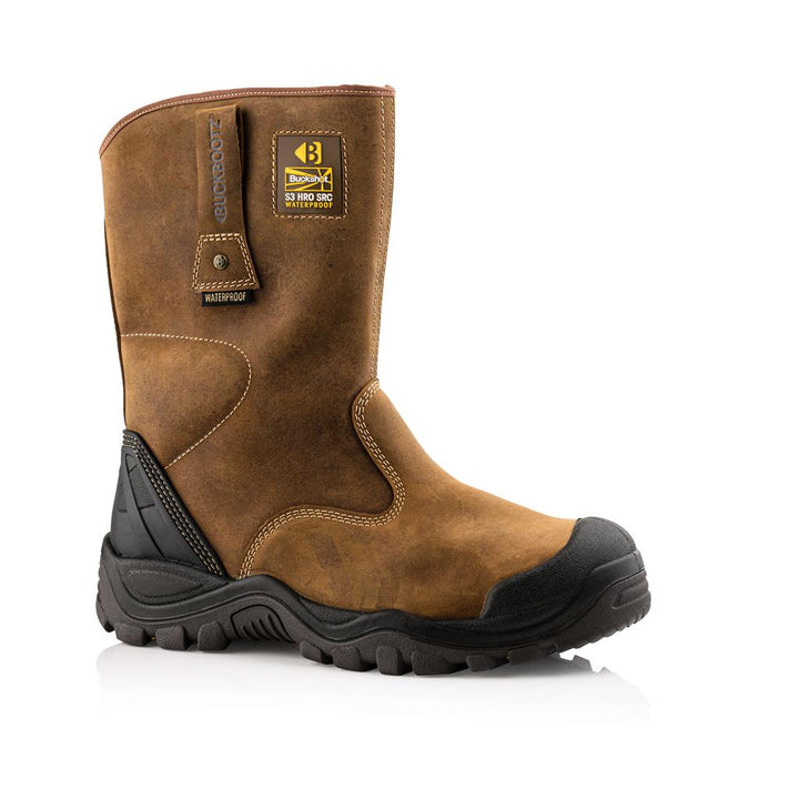 Buckler Boots BSH010 Safety Rigger Boots Brown Buckshot Buckbootz Brown Main#colour_brown