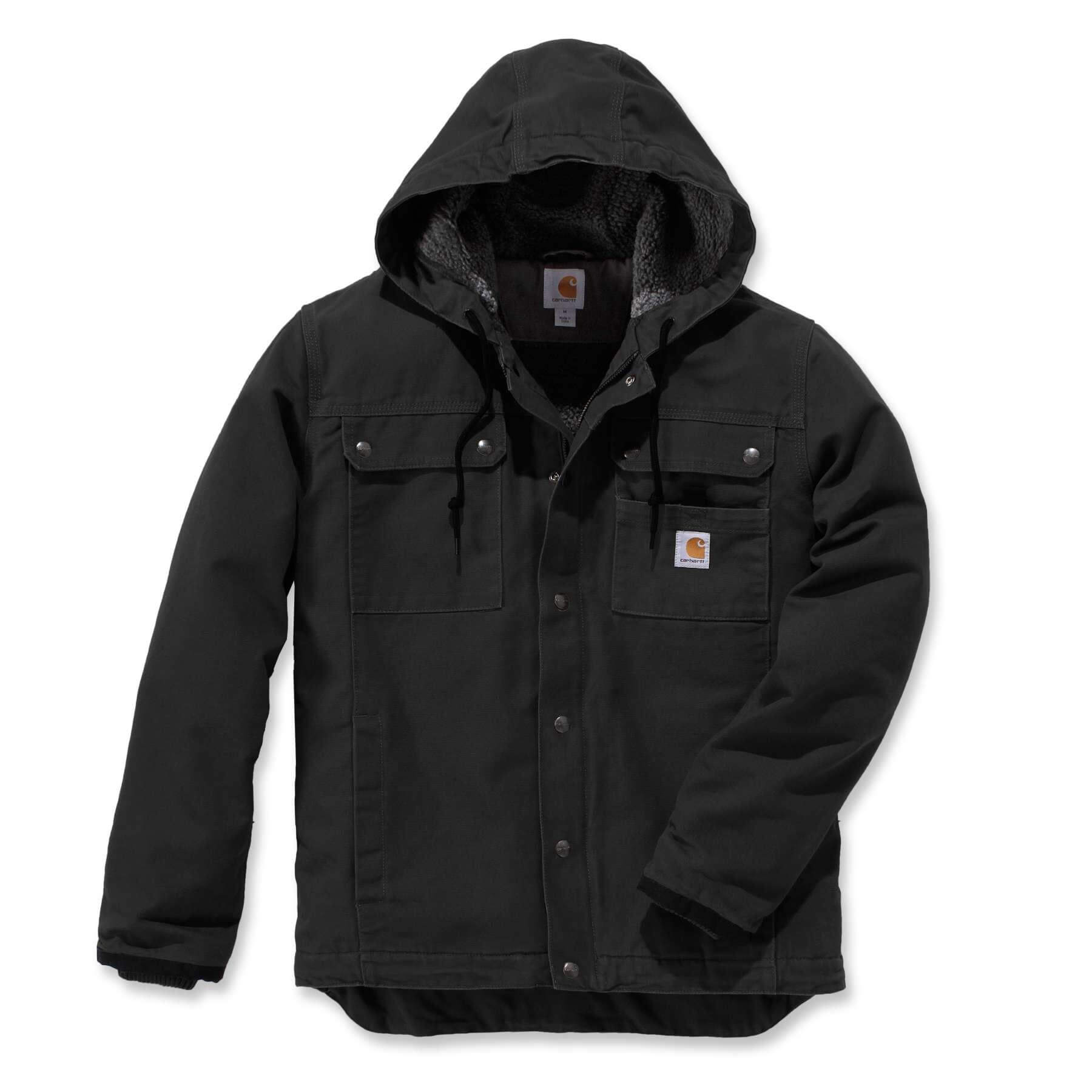 Conqueror Men's Canvas Work Jacket - Insulated, Waterproof Duck Fabric, Brown