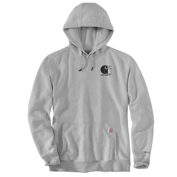 Carhartt Force Relaxed Fit Logo Fast-Dry Hooded Sweatshirt 107064
