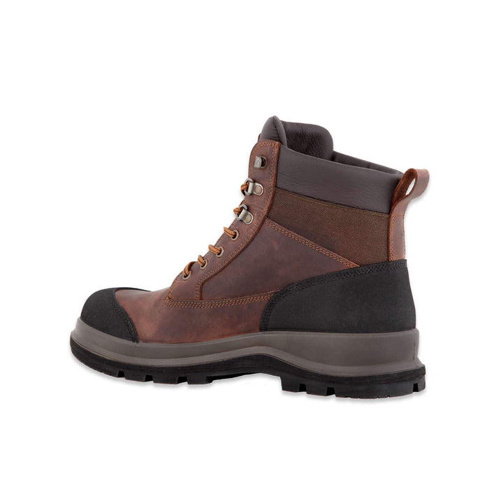 Carhartt Detroit 6 Inch S3 Work Boots F702903 Dark Brown Back#colour_dark-brown