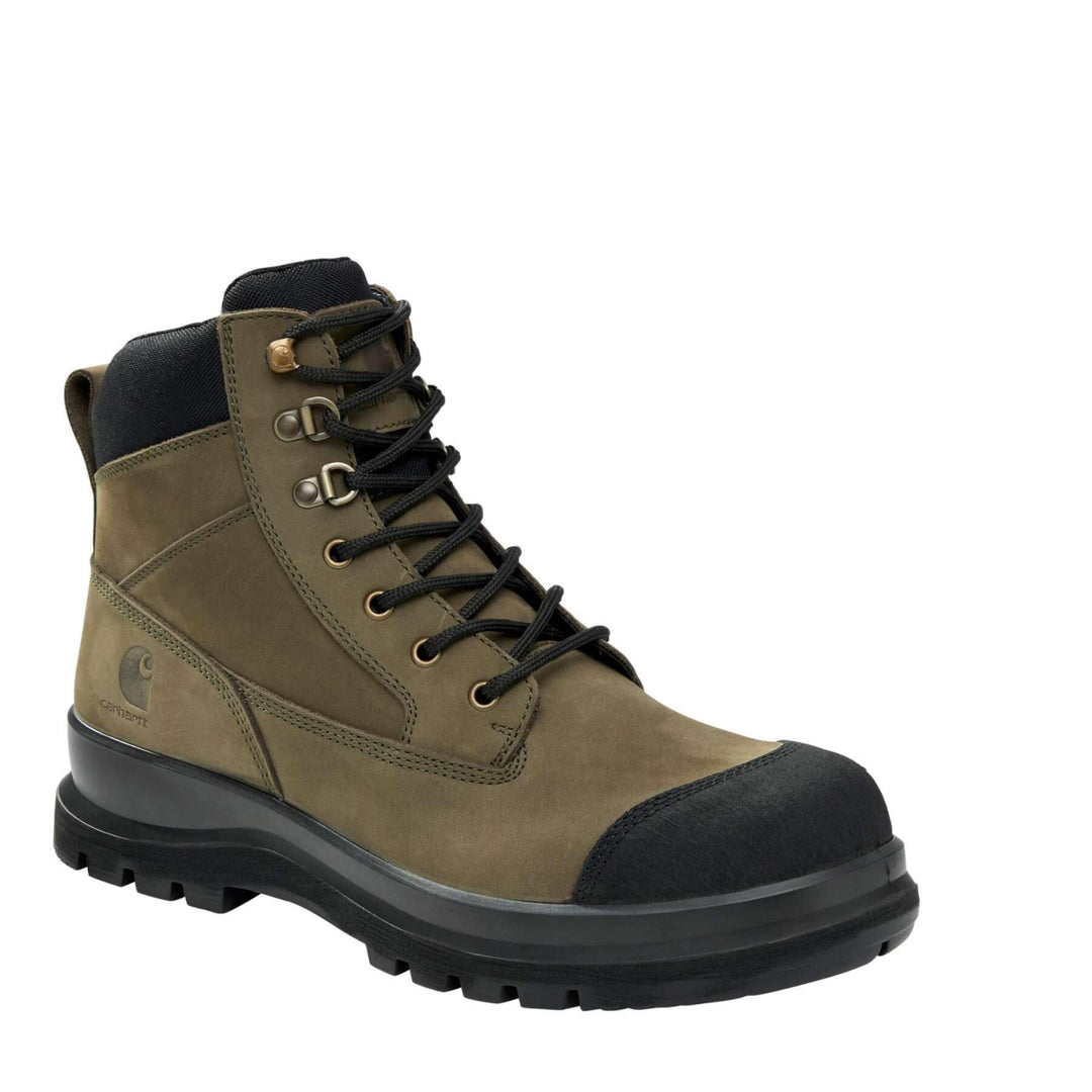 Carhartt Detroit 6 Inch S3 Zip Safety Boots F702923 Moss Front#colour_moss