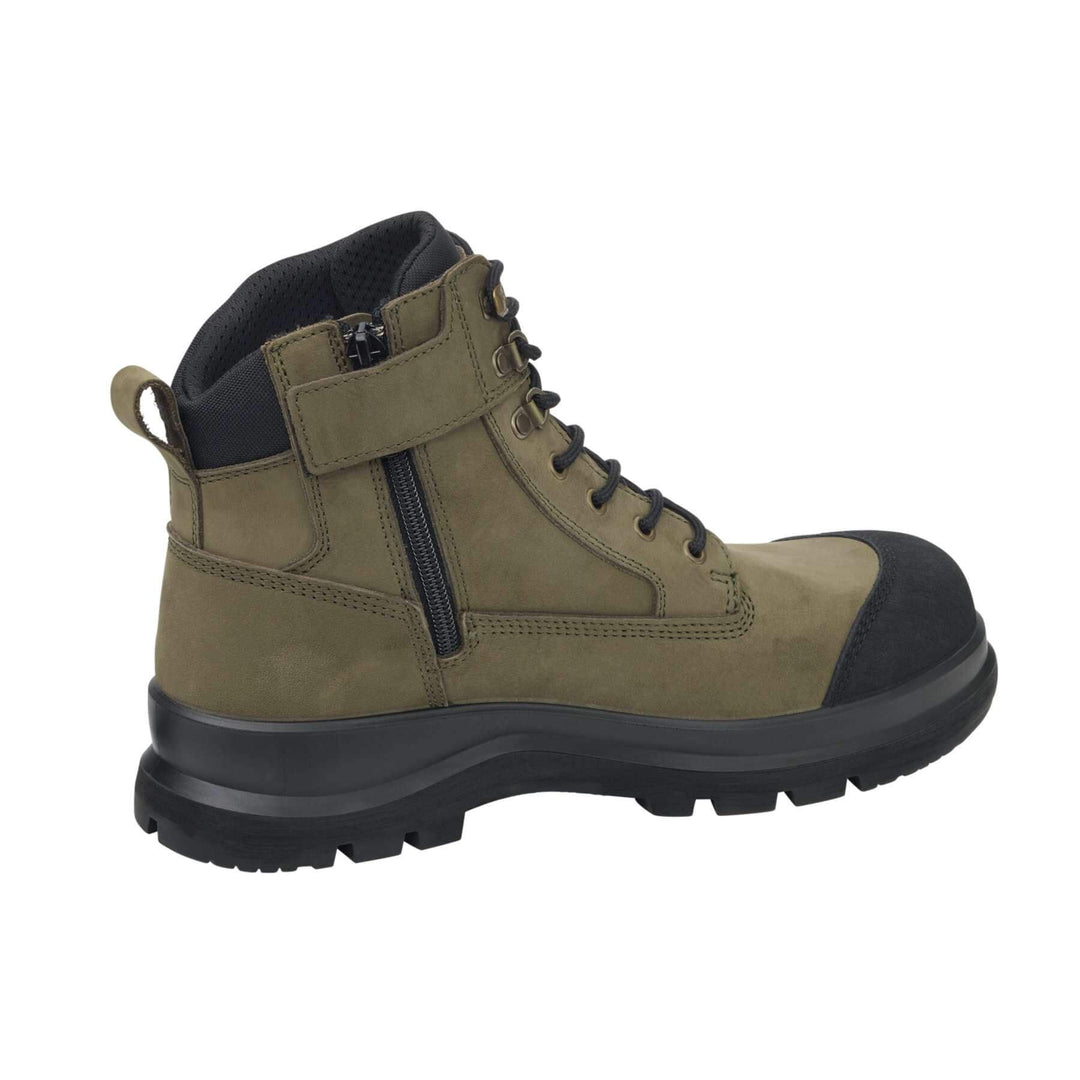 Carhartt Detroit 6 Inch S3 Zip Safety Boots F702923 Moss Back#colour_moss