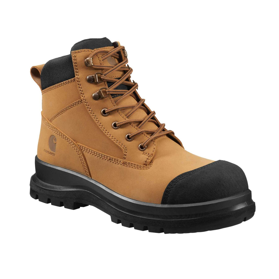 Carhartt Detroit 6 Inch S3 Zip Safety Boots F702923 Wheat Front#colour_wheat
