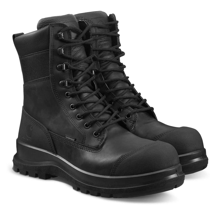 Carhartt Detroit 8 Inch S3 High Leg Work Boots F702905 Black Additional Image 2#colour_black