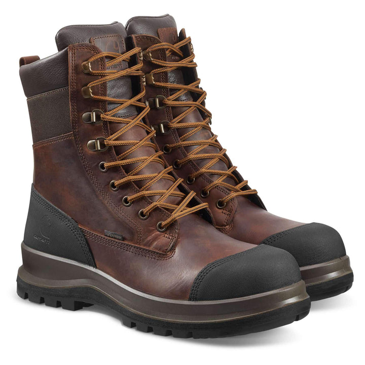 Carhartt Detroit 8 Inch S3 High Leg Work Boots F702905 Dark Brown Additional Image 1#colour_dark-brown