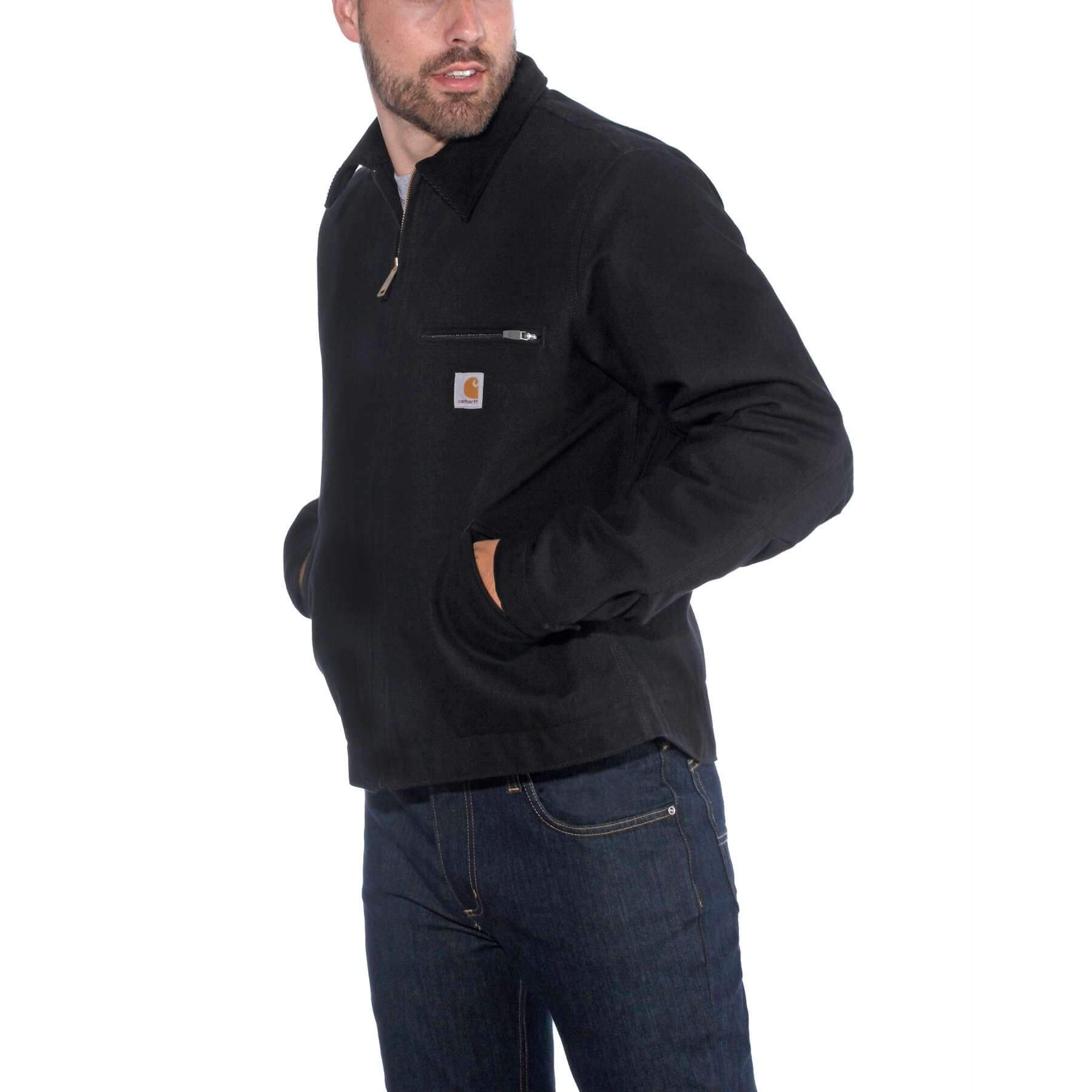Carhartt Duck Detroit Blanket-Lined Jacket 103828 Black Additional Image 2
