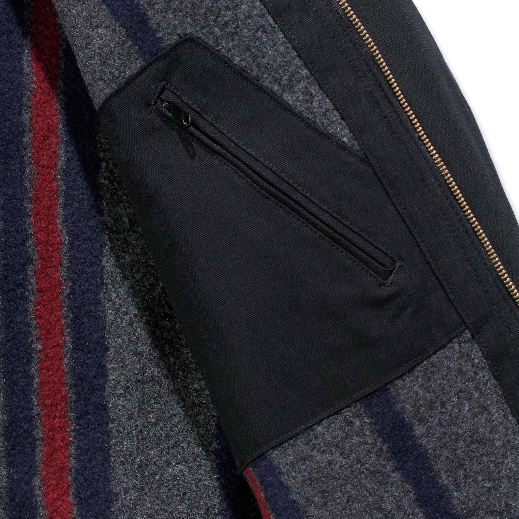 Carhartt Duck Detroit Blanket-Lined Jacket 103828 Black Additional Image 6