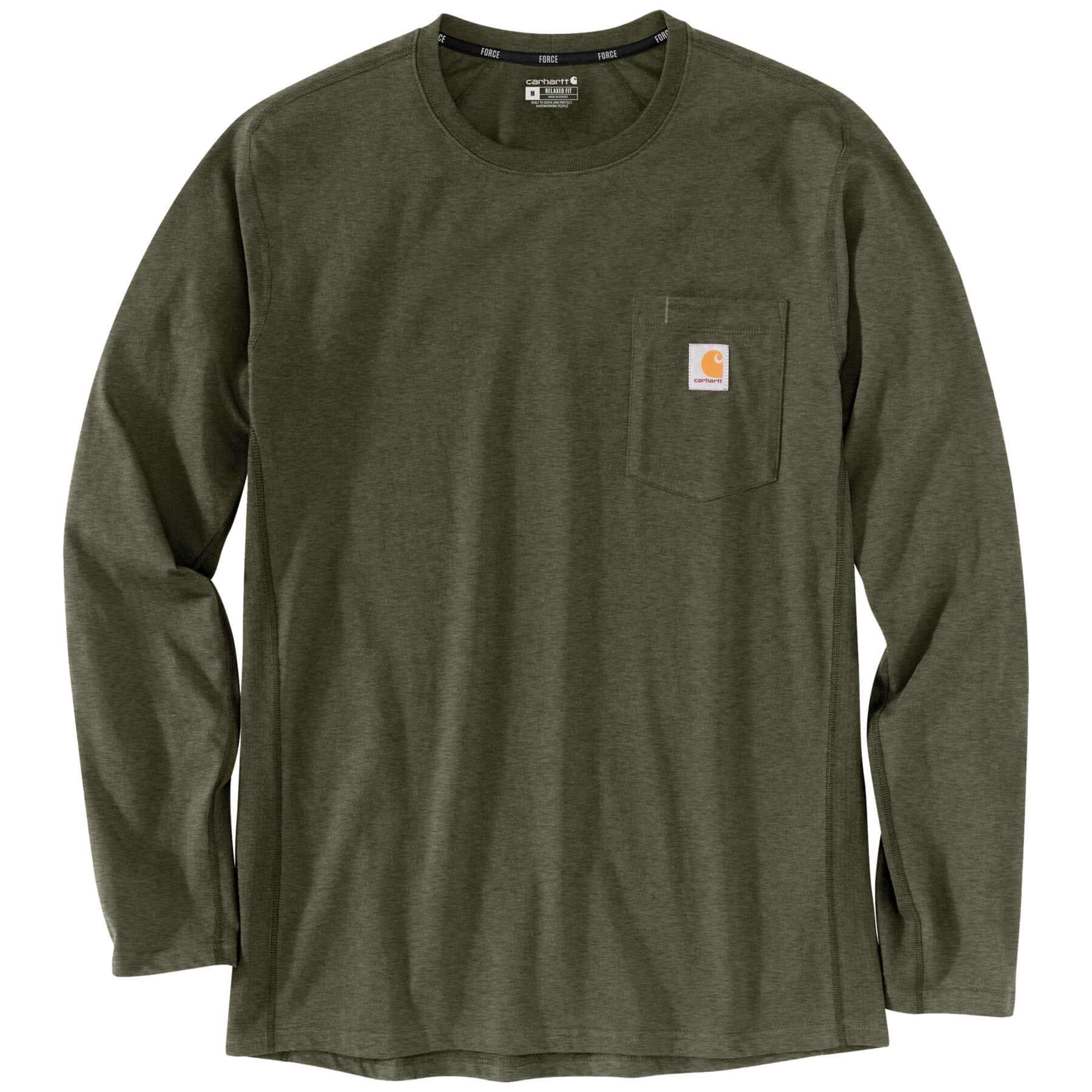 Carhartt Force Flex Midweight Relaxed Fit Pocket Long-Sleeve T